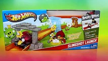 Hot Wheels Angry Birds Slingshot Launch Playset with Disney Cars Lemons & Nick Stickers