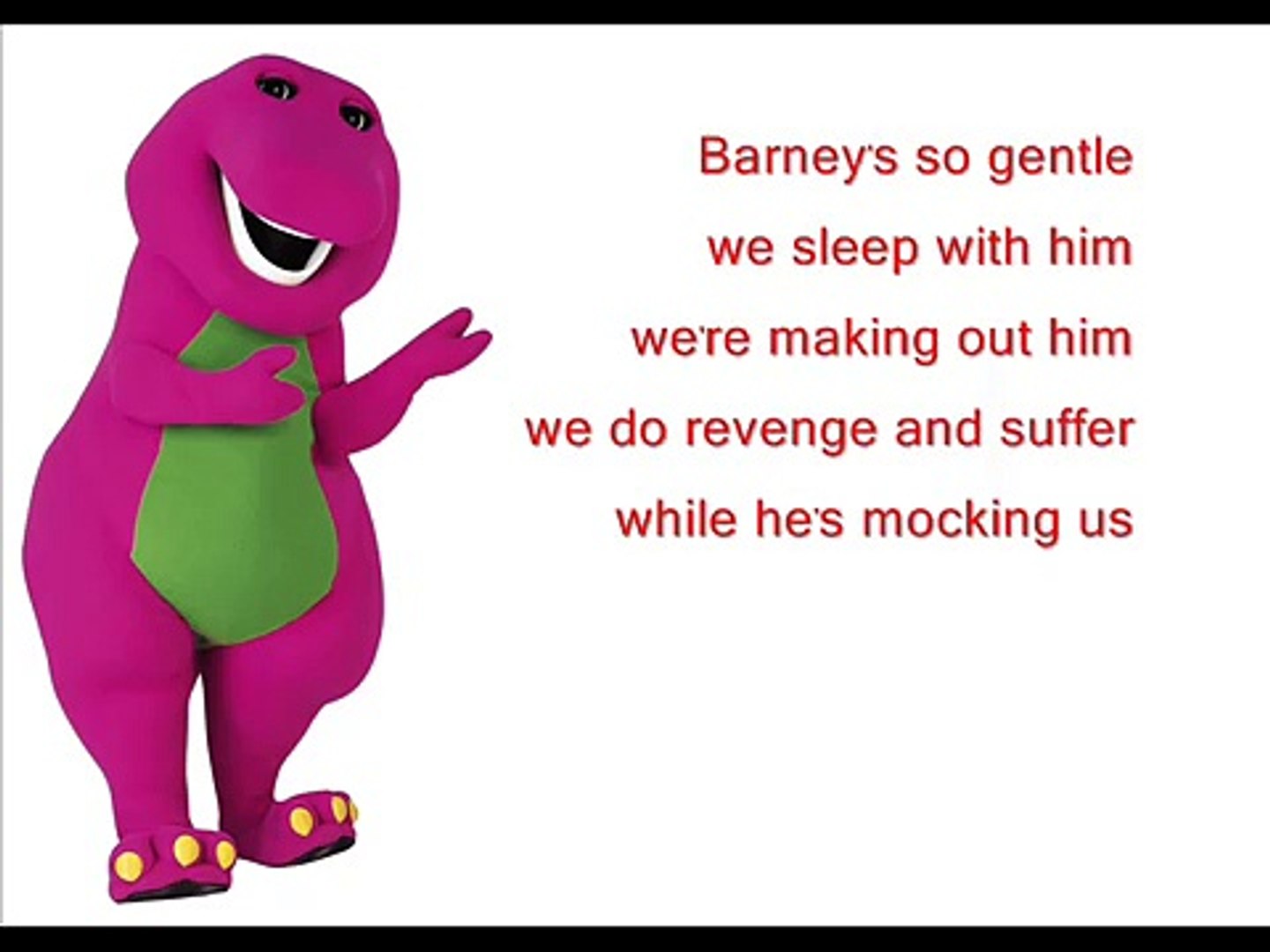 Barney The Dinosaur Song Lyrics