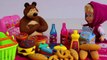 Маша и Медведь Касса играем в магазин мультик с куклами Свинка Пеппа Миньоны на русском