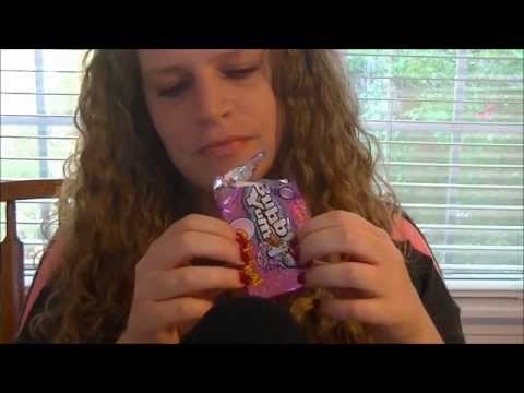 ASMR Chewing Gum + Inaudible/Unintelligible Whispering + Playing With Hair