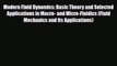 [PDF] Modern Fluid Dynamics: Basic Theory and Selected Applications in Macro- and Micro-Fluidics