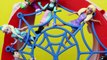 Spiderman Track with Barbie Frozen Elsa Batman Superman DisneyCarToys Imaginext Toys Revie