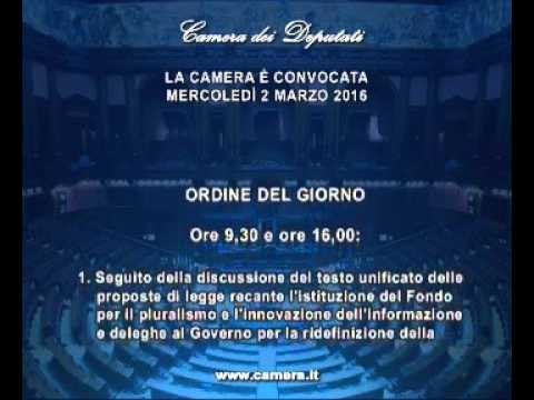 Roma - Camera - 17^ Legislatura - 581^ seduta (02.03.16)