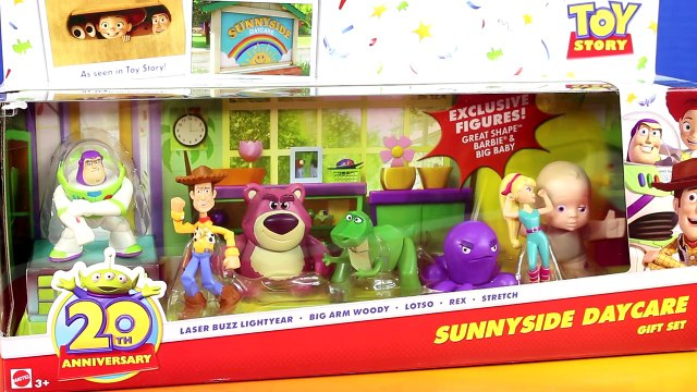 Disney Pixar Toy Story Sunnyside Daycare And Als Toy Barn Sheriff Woody Buzz Lightyear Lotso Rex