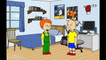 Caillou misbehaves at Leos sleepover