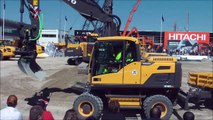 Volvo excavator , truck , grader and loader demo show at Bauma 2013