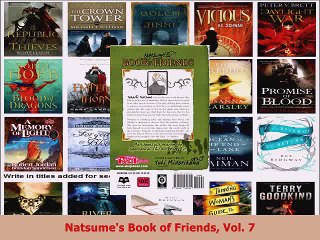 Download  Natsumes Book of Friends Vol 7 Download Full Ebook