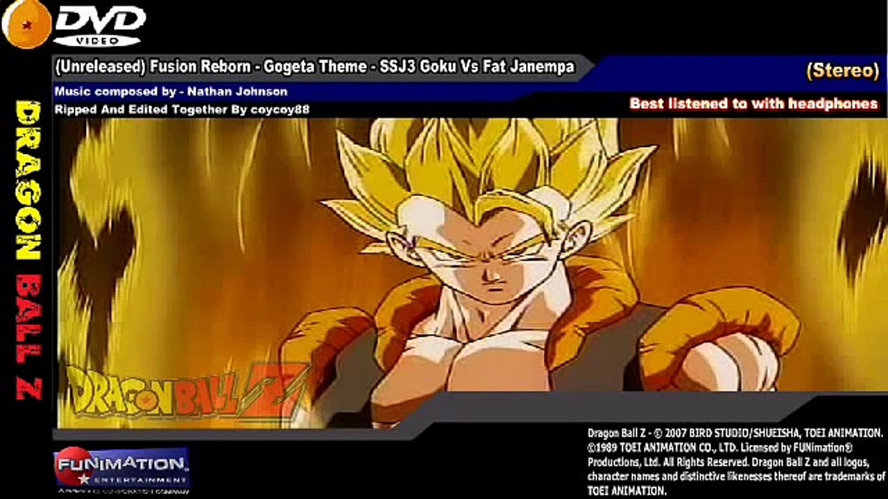 (Unreleased) Fusion Reborn - Gogeta Theme - SSJ3 Goku Vs Fat Janempa