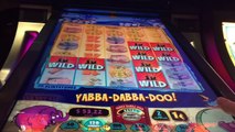 The FLINTSTONES slot machine Yabba-dabba-doo feature WINS (2 videos)