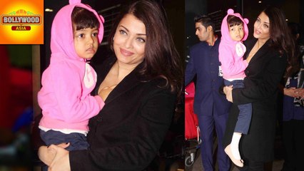Aishwarya Rai Spotted With Daughter Aaradhya At Airport | Bollywood Asia