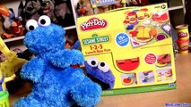 Play Doh Cookie Monster Lunch Box 1-2-3 Set Sesame Street Count N Crunch Diversion En El Almuerzo