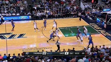Steven Adams 14 pts 10 rebs vs Jazz 20.10.2015