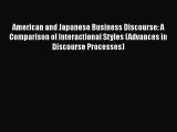 [Read book] American and Japanese Business Discourse: A Comparison of Interactional Styles