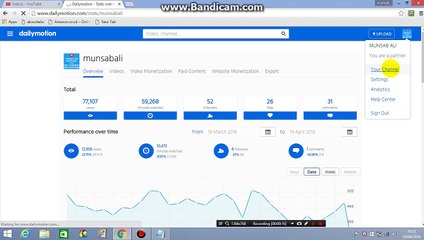 How to Check Views Performance by Country  on your Dailymotion Channel