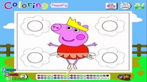 Peppa Pig - Colorear Cerdita Peppa Bailarina - Juegos Gratis Infantiles Online En Español