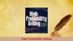 PDF  High Probability Selling Read Online