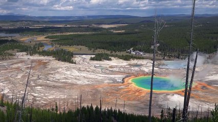 Grand Prismatic Spring, Yellowstone National Park, USA in 4K Ultra HD