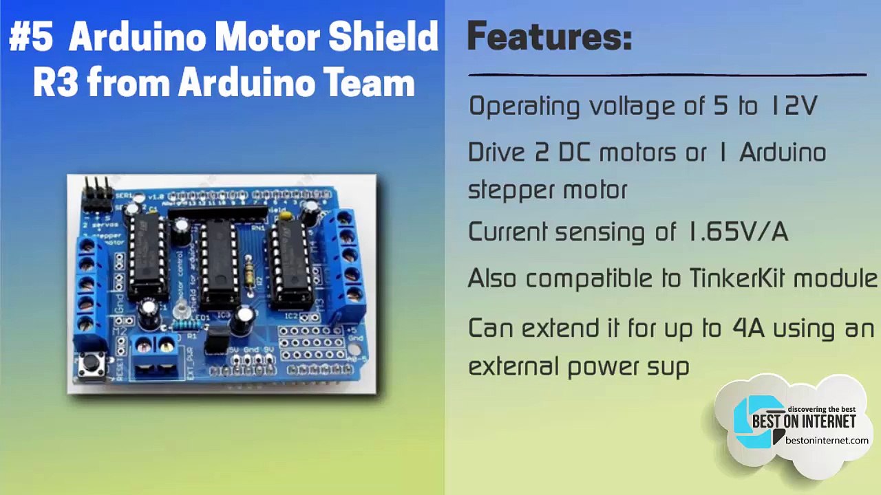 Best Arduino Servo Dc Motor Control Shield