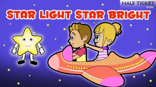 Star Light Star Bright | Nursery Rhymes Songs With Lyrics | Kids Songs