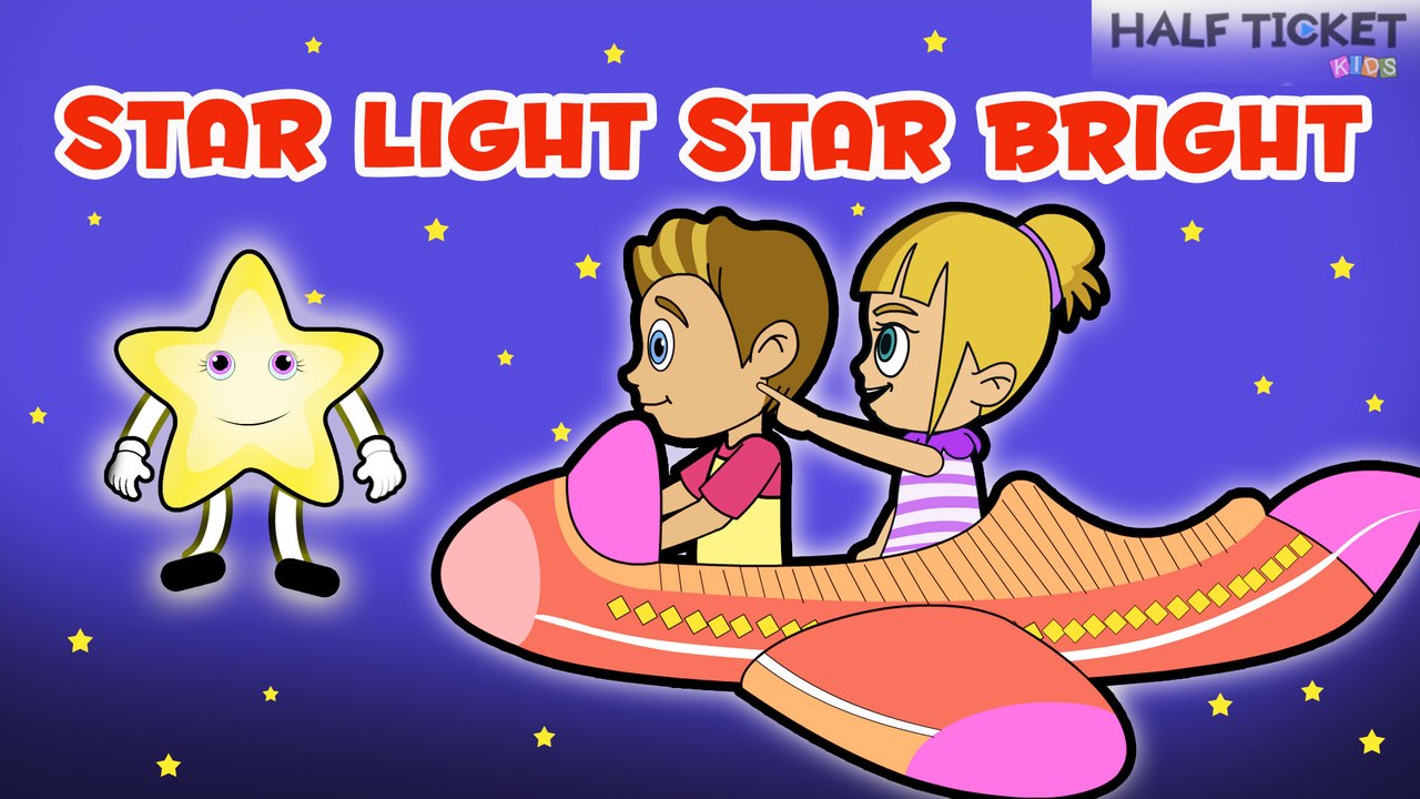 Star Light Star Bright | Nursery Rhymes Songs With Lyrics | Kids Songs