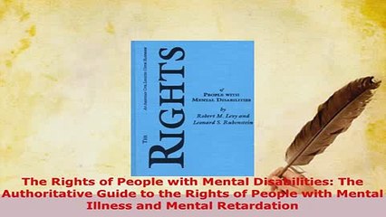 PDF  The Rights of People with Mental Disabilities The Authoritative Guide to the Rights of  EBook