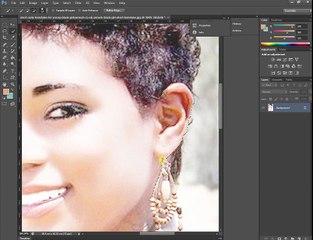 How to make Blond on face in adobe Photoshop