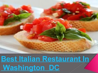 Restaurants In Washington DC
