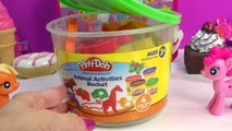 MLP Playdoh Animal Cookies Play Doh Activities Bucket POP My Little Pony Pinkie Pie Toy Vi