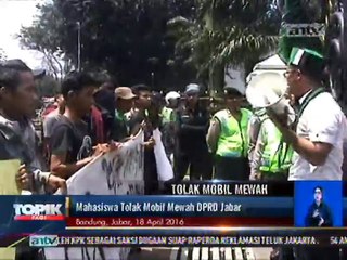 Mahasiswa Tolak Mobil Dinas Mewah DPRD Jabar