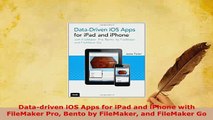 PDF  Datadriven iOS Apps for iPad and iPhone with FileMaker Pro Bento by FileMaker and Download Online