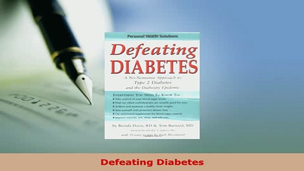 Download  Defeating Diabetes Free Books