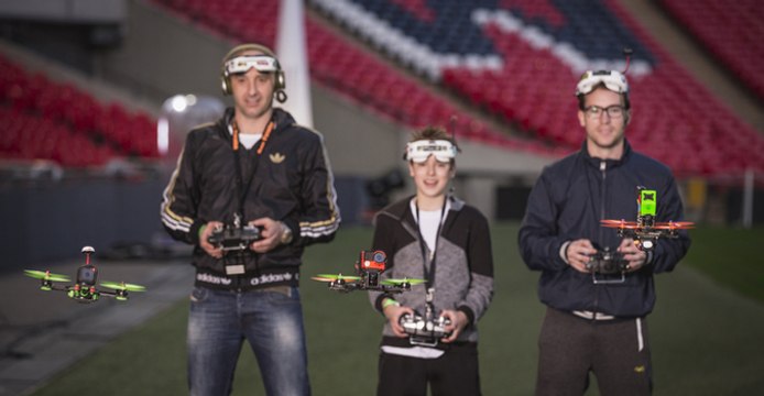 La primera carrera freestyle de drones del mundo