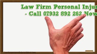 Law Firm Personal Injury - Call 07932 892 262 Now