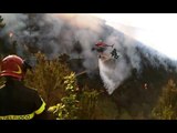 Capannori (LU) - Incendio sulle colline del Compitese (19.04.16)