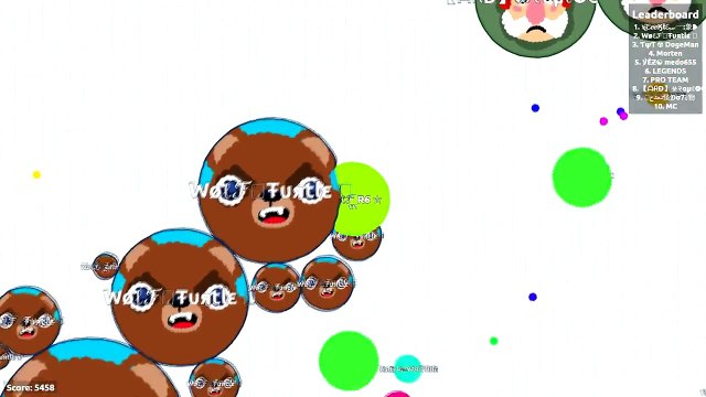 Agar.io - Wøℓℱ Clan DESTROYING AGARIO SERVERS (Tricksplits,DoubleSplits,Baits)