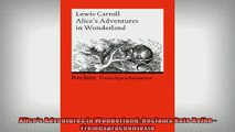 Free PDF Downlaod  Alices Adventures in Wonderland Reclams Rote Reihe  Fremdsprachentexte  BOOK ONLINE