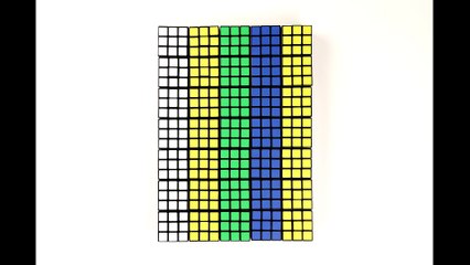 Tetris recréé avec des Rubik's Cube en stop motion Génial !