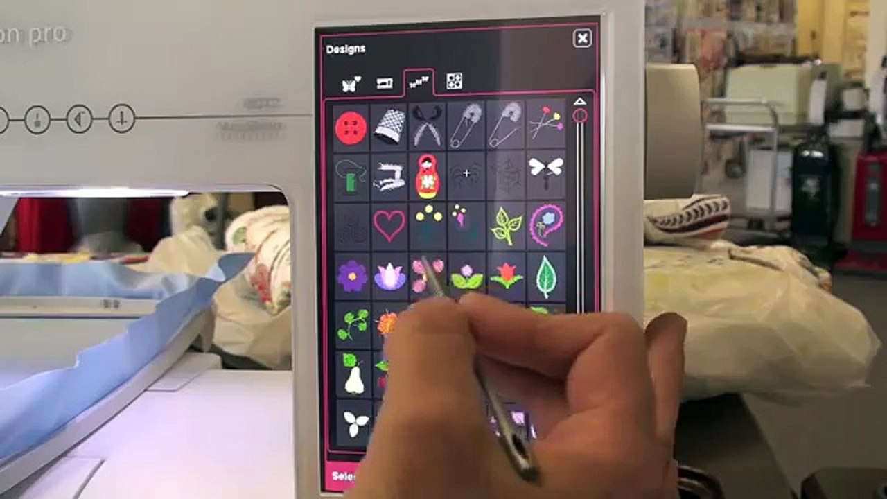 Pfaff Creative Sensation Pro, class 2 embroidery 128