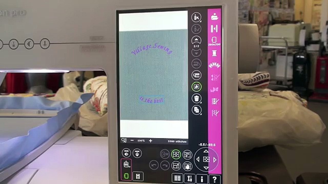 Pfaff Creative Sensation Pro, class 2 embroidery 135
