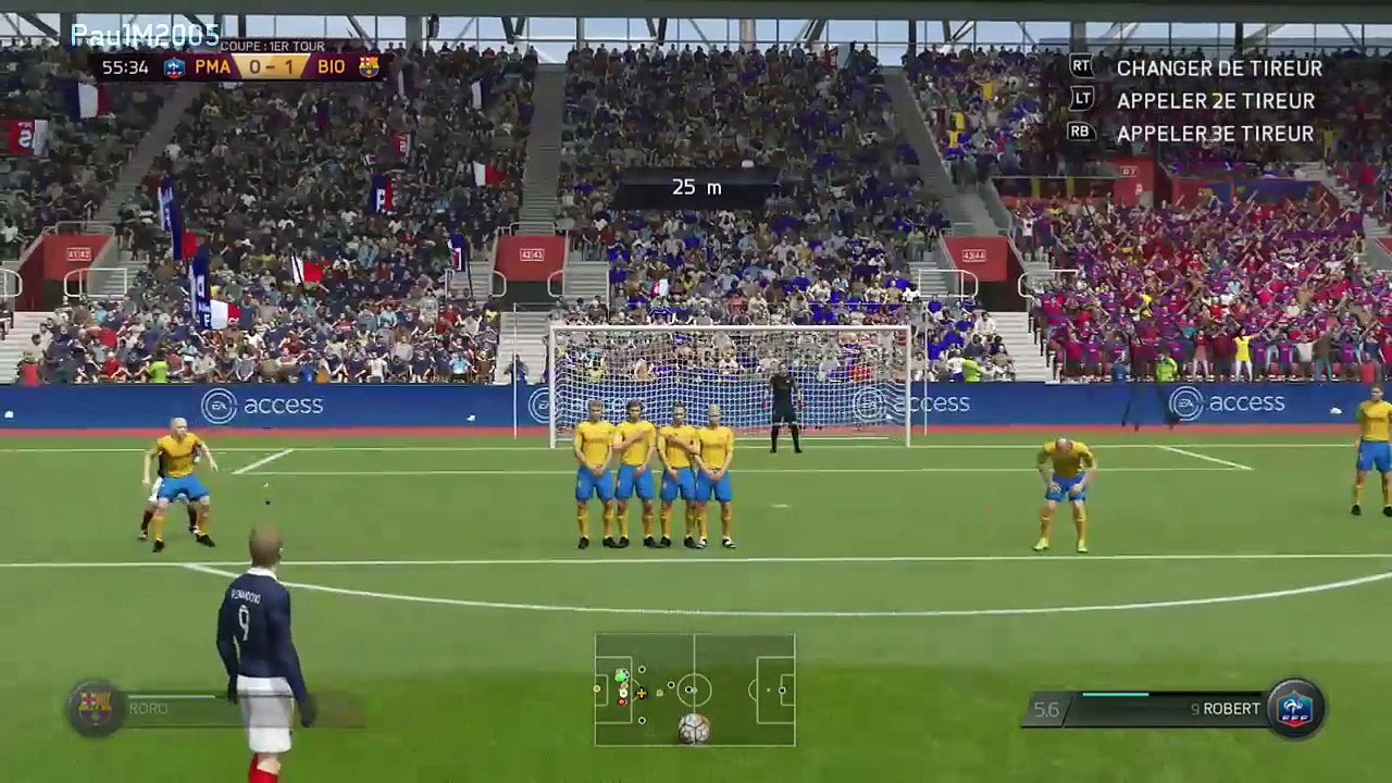 Fifa 16 - TOP 5 de mes plus beaux coups francs !!!