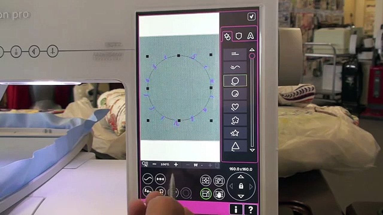 Pfaff Creative Sensation Pro, class 2 embroidery 141