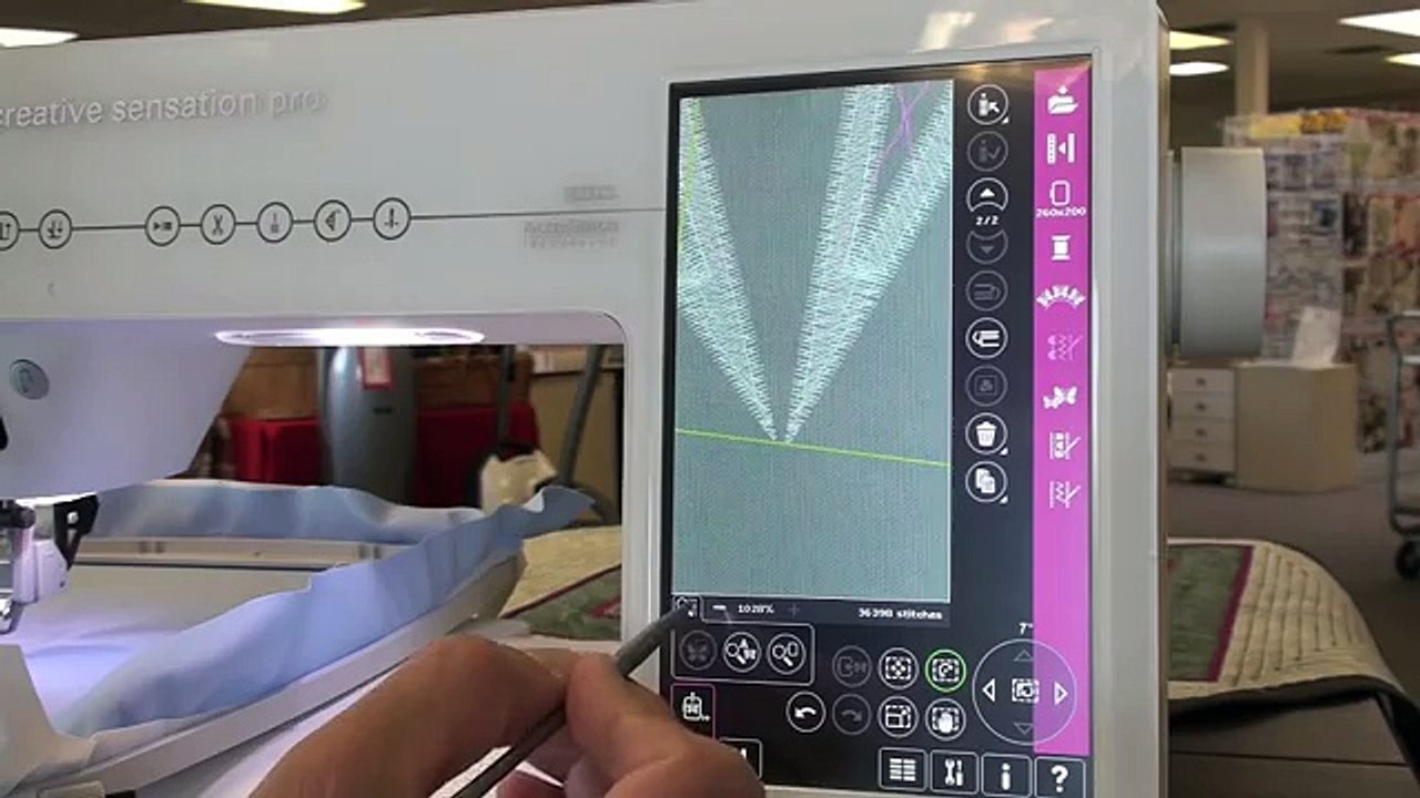 Pfaff Creative Sensation Pro, class 2 embroidery 169