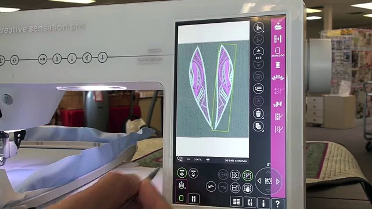 Pfaff Creative Sensation Pro, class 2 embroidery 173