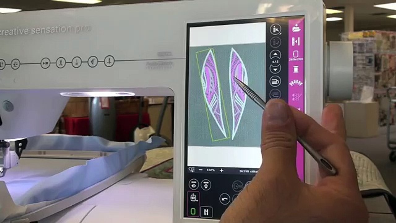 Pfaff Creative Sensation Pro, class 2 embroidery 174