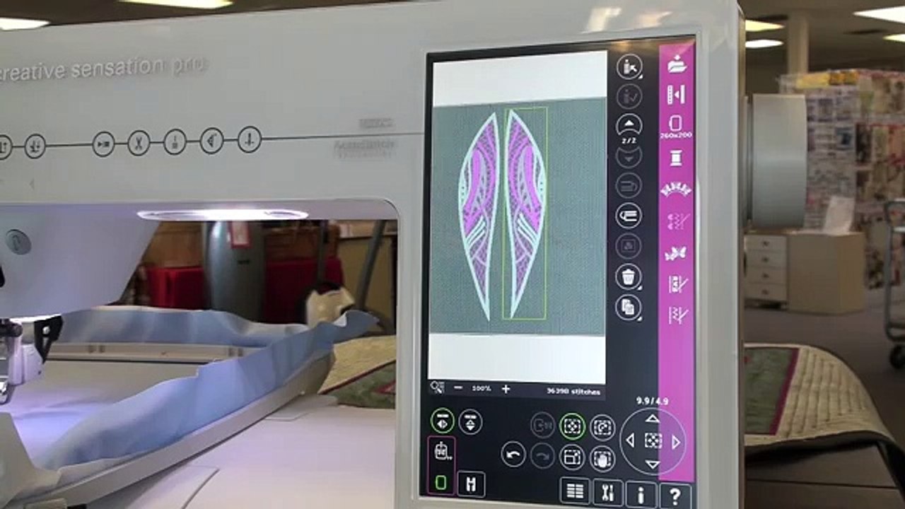 Pfaff Creative Sensation Pro, class 2 embroidery 176