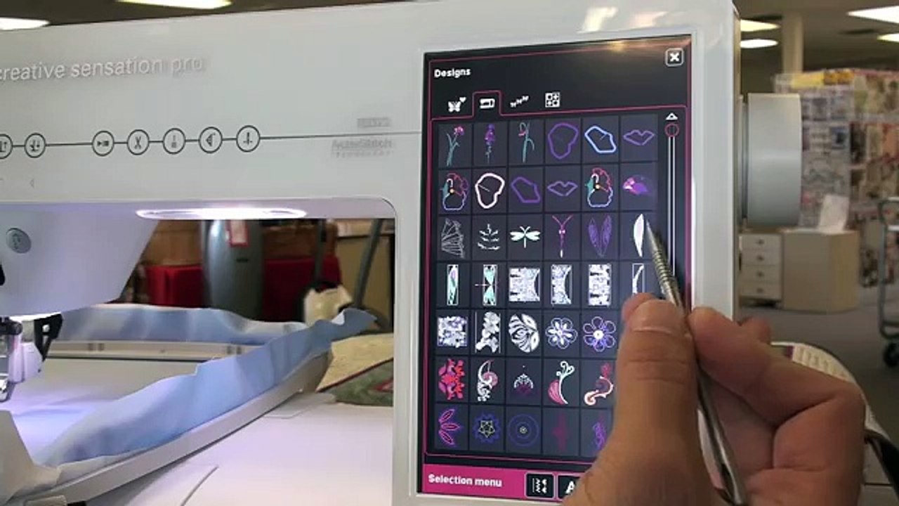 Pfaff Creative Sensation Pro, class 2 embroidery 180