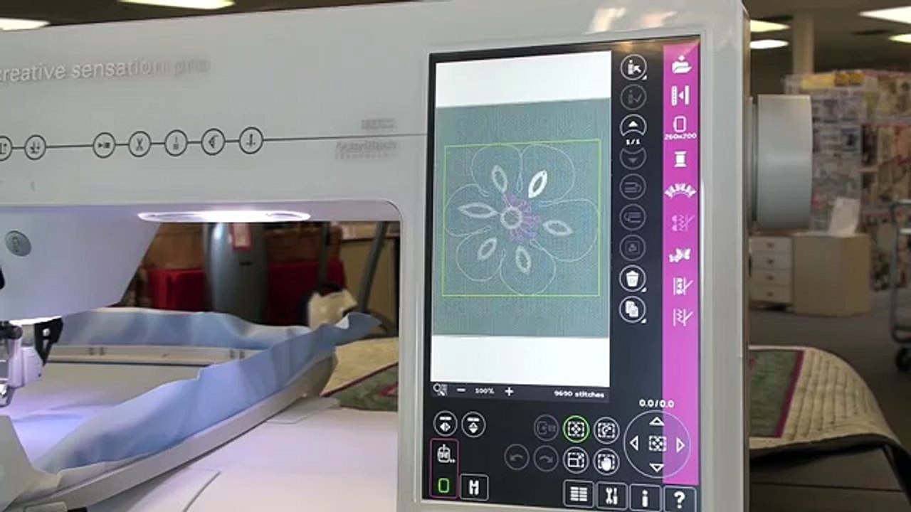 Pfaff Creative Sensation Pro, class 2 embroidery 182