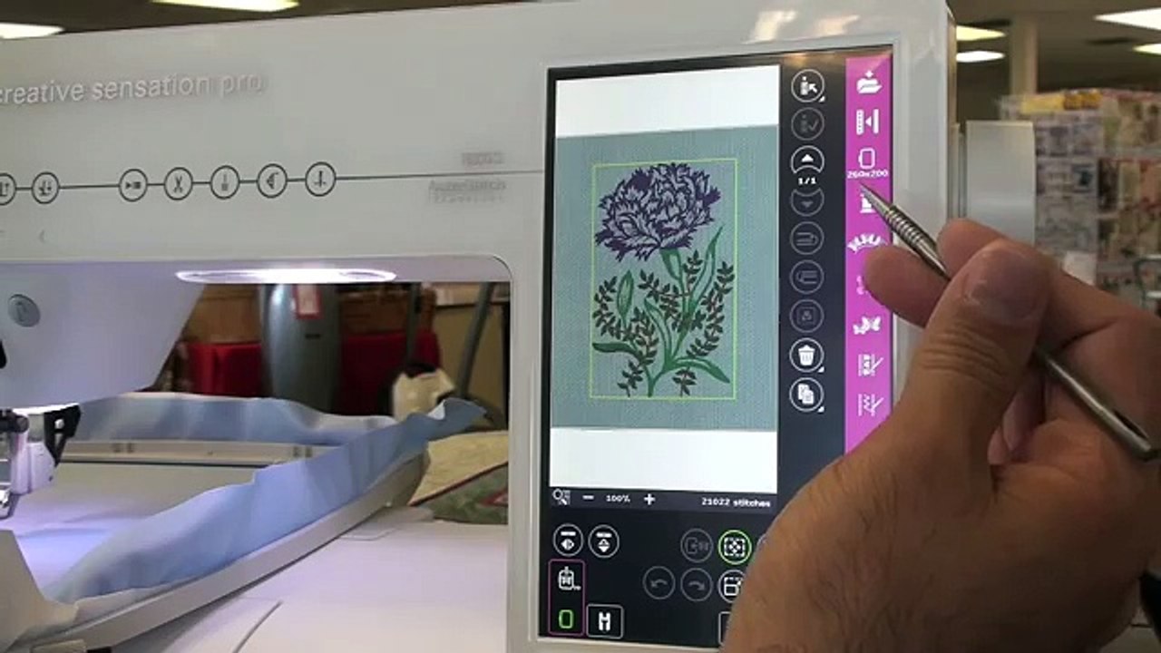 Pfaff Creative Sensation Pro, class 2 embroidery 186
