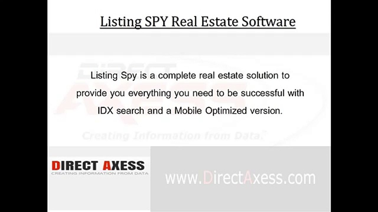 Listing SPY Real Estate Software
