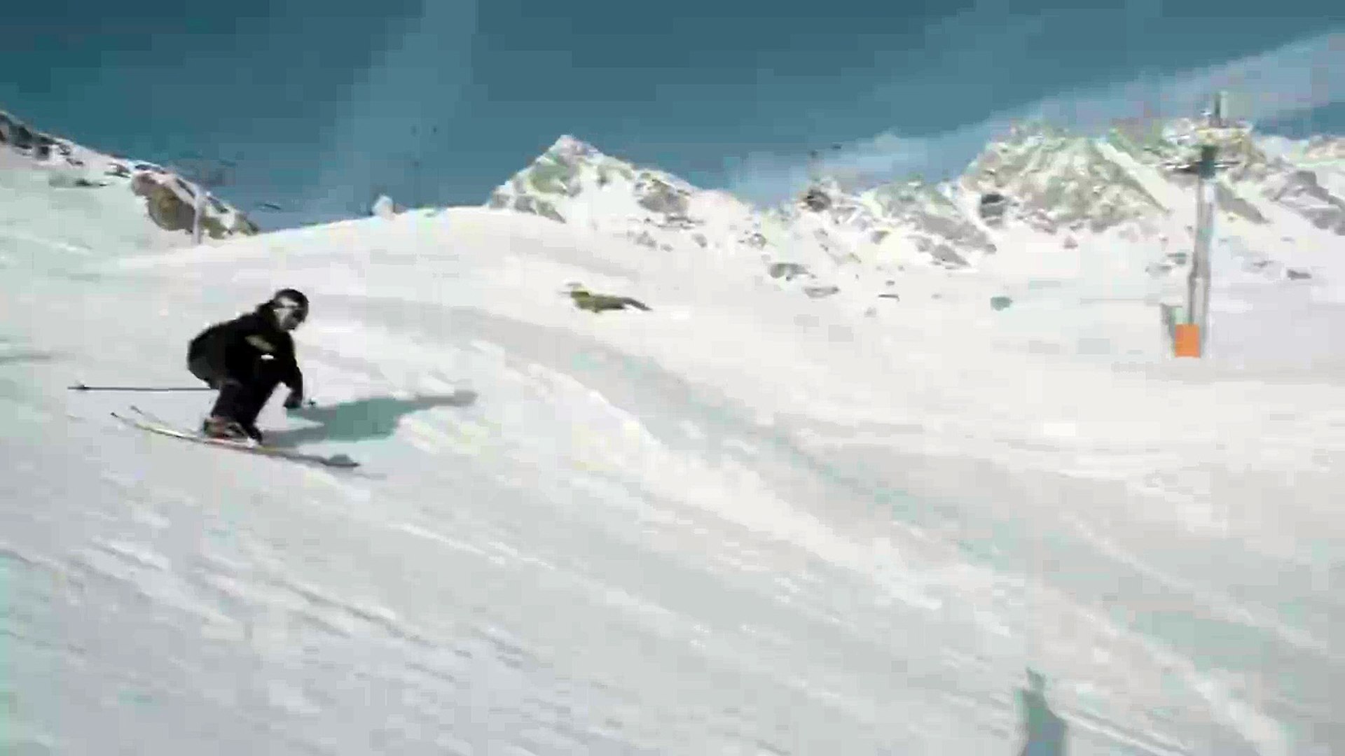 Le run spectaculaire d'Hedvig Wessel en caméra embarquée - Adrénaline - Ski  freeride 